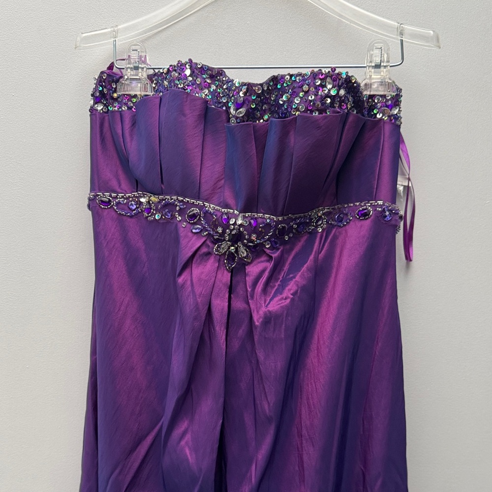 Fiesta Vibrant Purple Embellished Dress